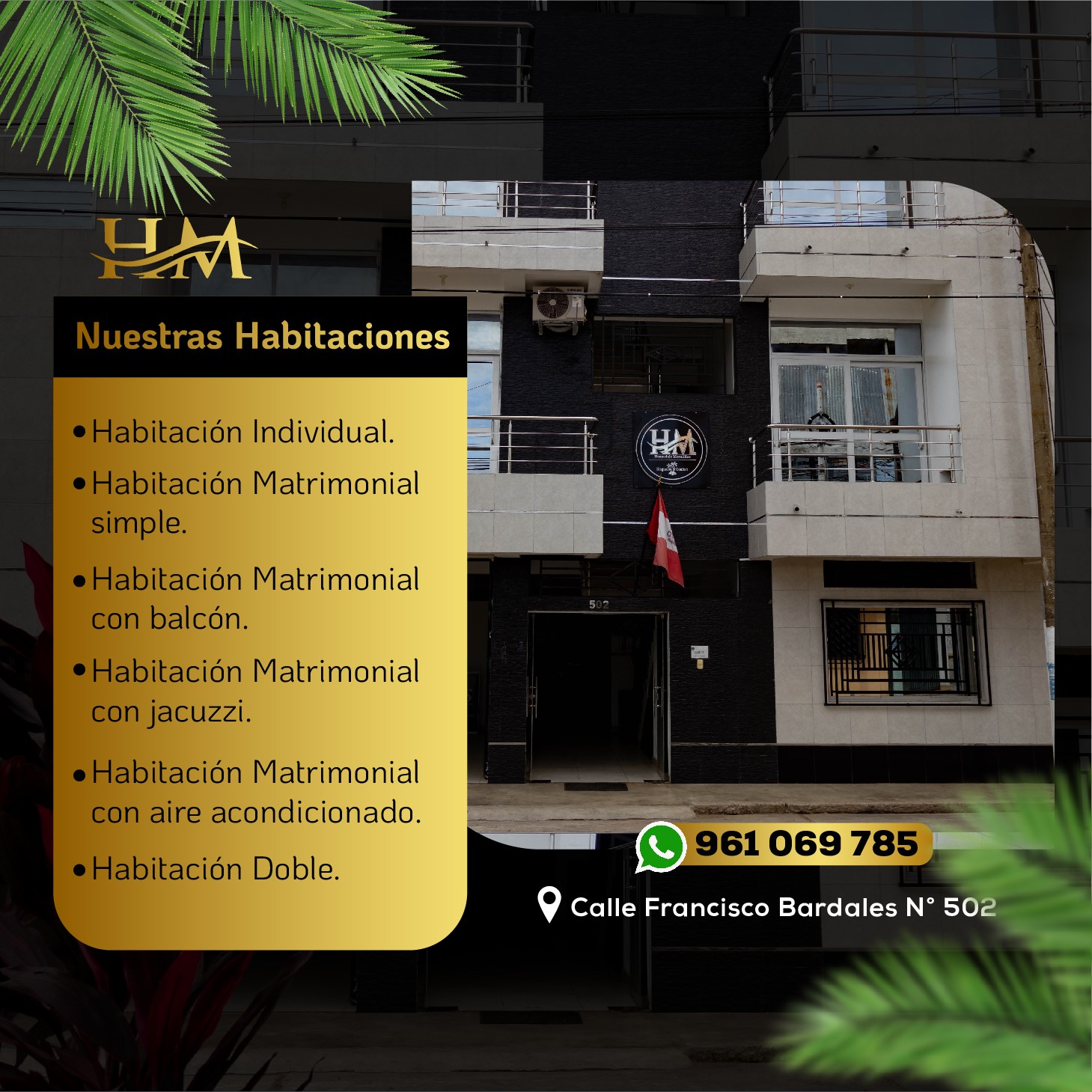Tipos de habitaciones